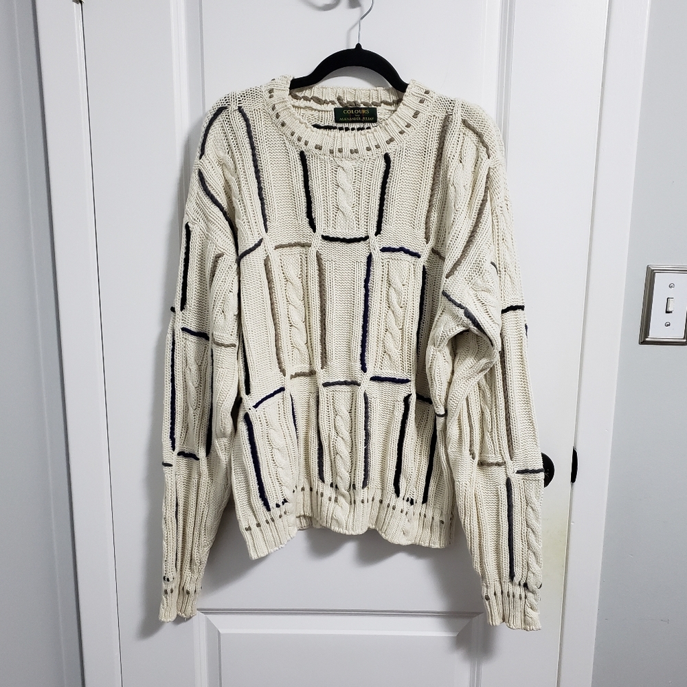 VINTAGE COLOURS Knit Braided Sweater